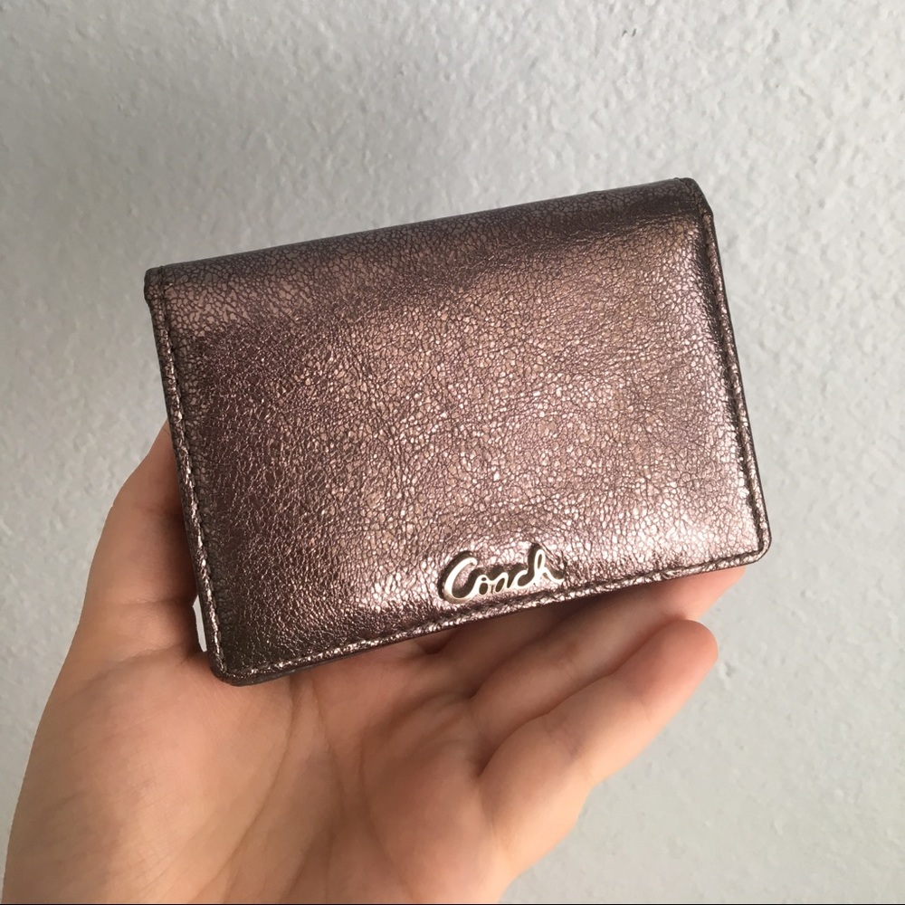 Coach Metallic Snap Wallet
